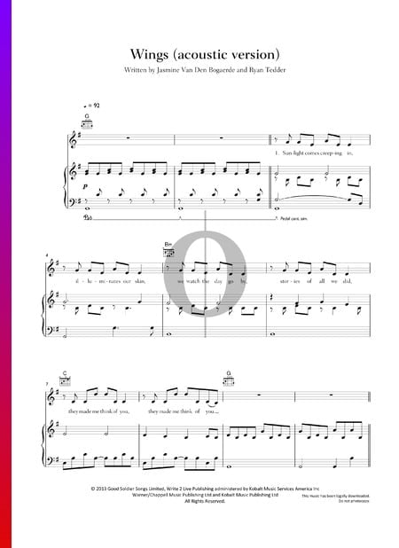 Wings Sheet Music