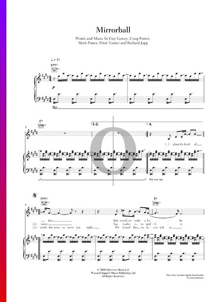 Mirrorball Musik-Noten