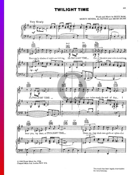 Twilight Time Sheet Music