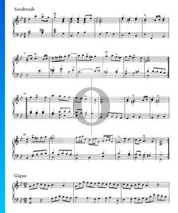 Suite G Minor, HWV 452: 3. Sarabande Sheet Music