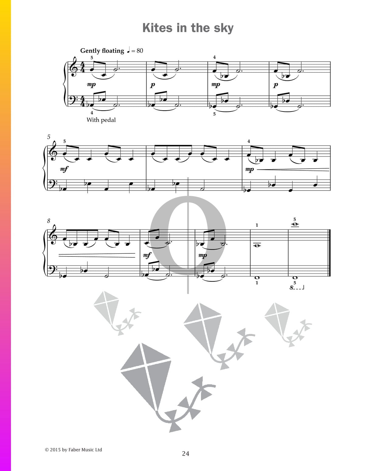 Kites in the sky (Paul Harris) Piano Sheet Music OKTAV