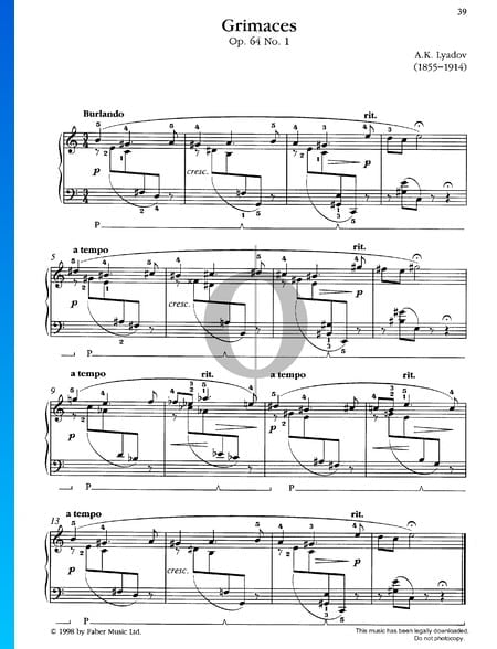 Grimaces, Op. 64 No. 1