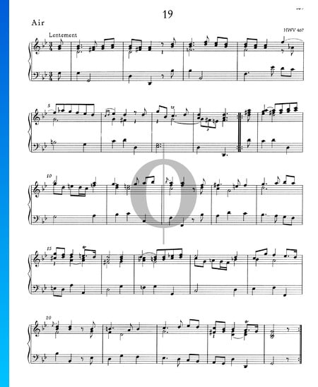 Air g-Moll, HWV 467 Musik-Noten