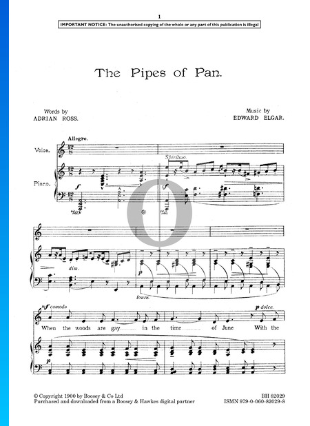 The Pipes Of Pan Partitura