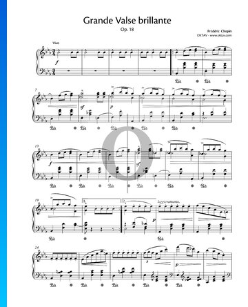 Grande Valse Brillante, Op. 18 Sheet Music
