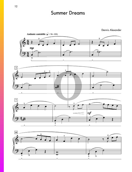 Summer Dreams Musik-Noten