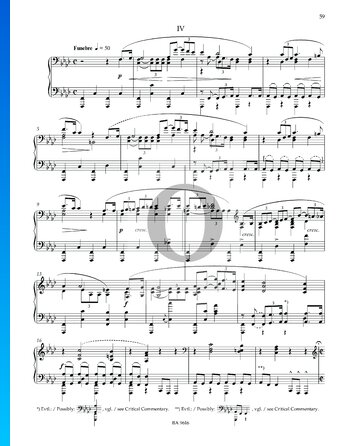 Sonate Nr. 1 f-Moll, Op. 6: 4. Funebre Musik-Noten