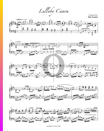 Lullaby Canon Sheet Music