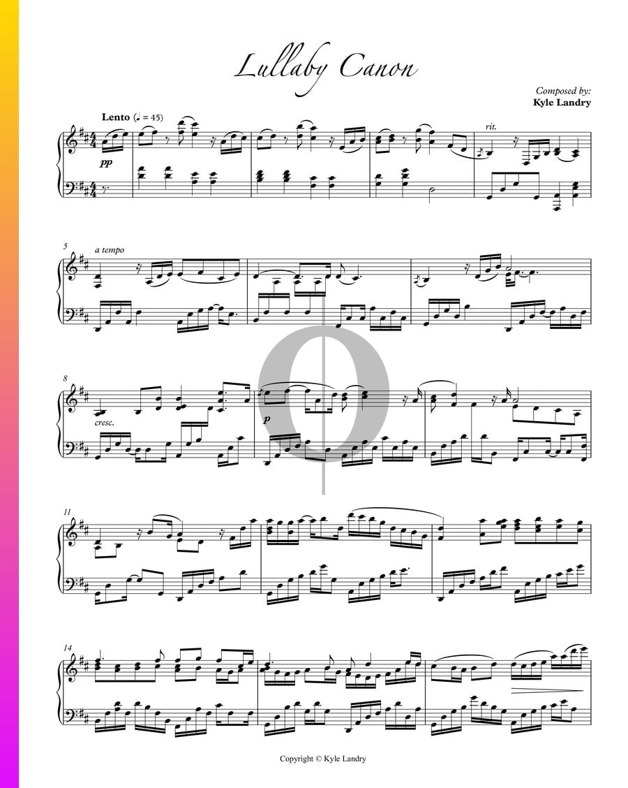 Kyle Landry Eternity Sheet Music