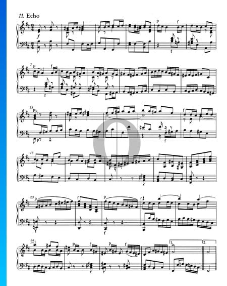 French Overture, BWV 831: 11. Echo Sheet Music