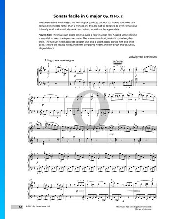 Sonata facile, Op. 49 No. 2 Sheet Music