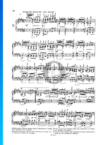 Partition 24 Preludes, Op. 37: No. 11 Allegretto piacevole, alla danza