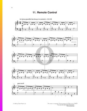 Remote Control Sheet Music