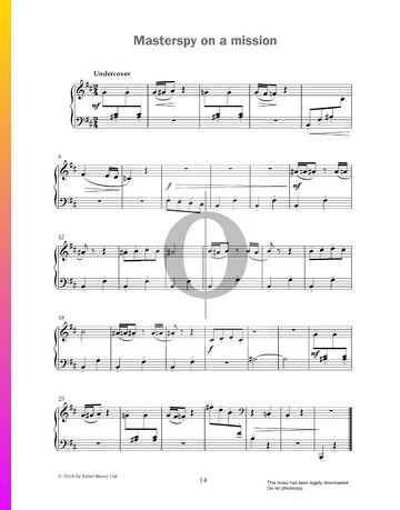 Masterspy On A Mission Sheet Music
