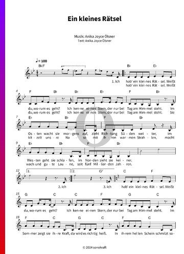 Ein kleines Rätsel Sheet Music