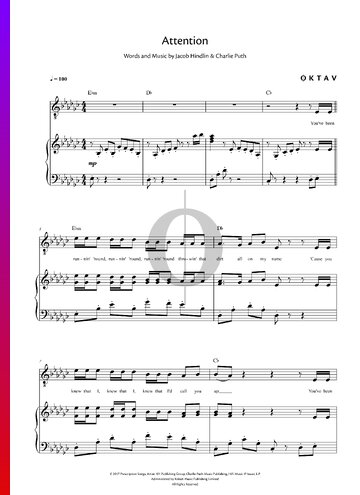 Attention Sheet Music