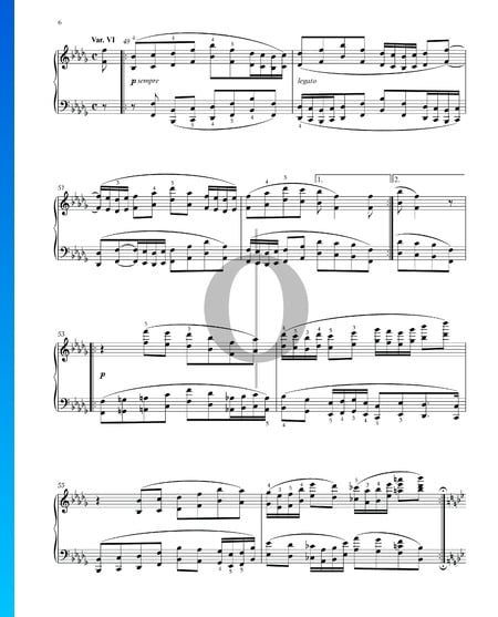 Variations et Fugue sur un Thème de Handel, Op. 24: Variation VI Partition