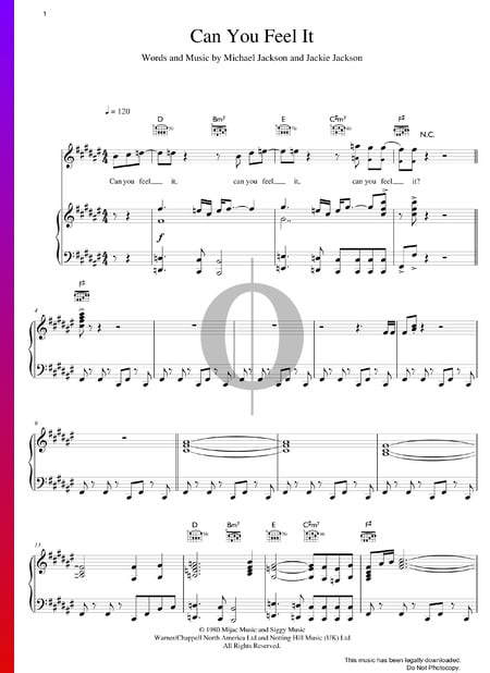 Can You Feel It Sheet Music