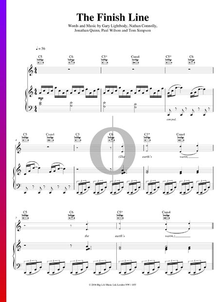 The Finish Line Musik-Noten