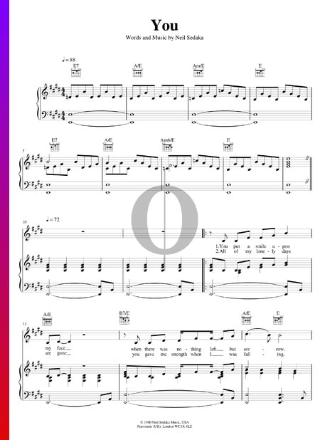 You Sheet Music