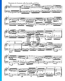 Variations Goldberg, BWV 988: Variatio 6. Canone alla Seconda. a 1 Clav.