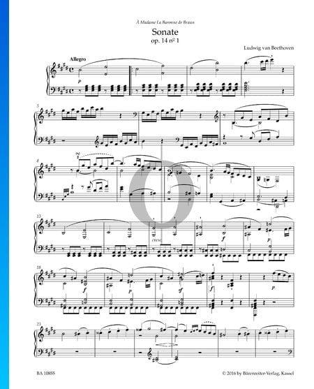 Sonate in E-Dur, Op. 14 Nr. 1: 1. Allegro