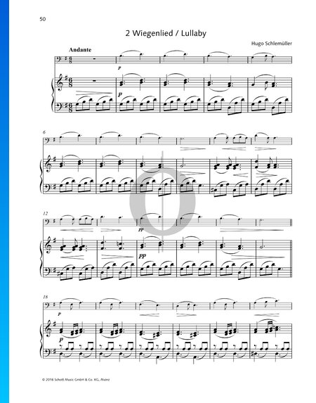 Sechs leichte Vortragsstücke, Op. 12: 2. Wiegenlied