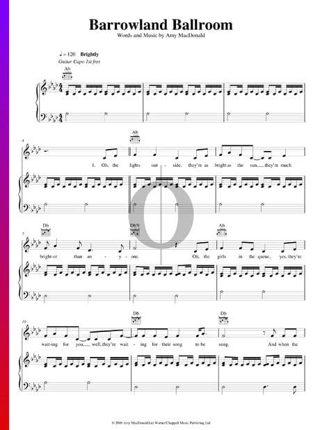 Barrowland Ballroom Sheet Music