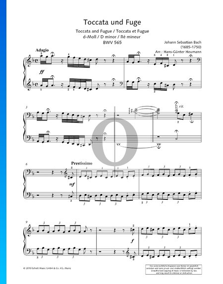 Toccata et Fugue en Ré mineur, BWV 565