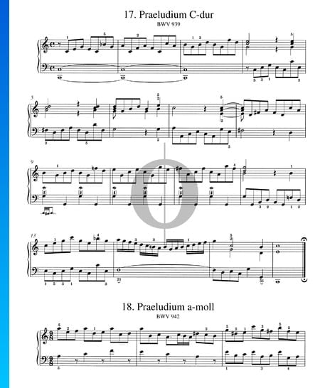 Prélude en Do Majeur, BWV 939