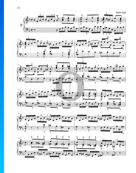Prelude in F-Dur, BWV 928