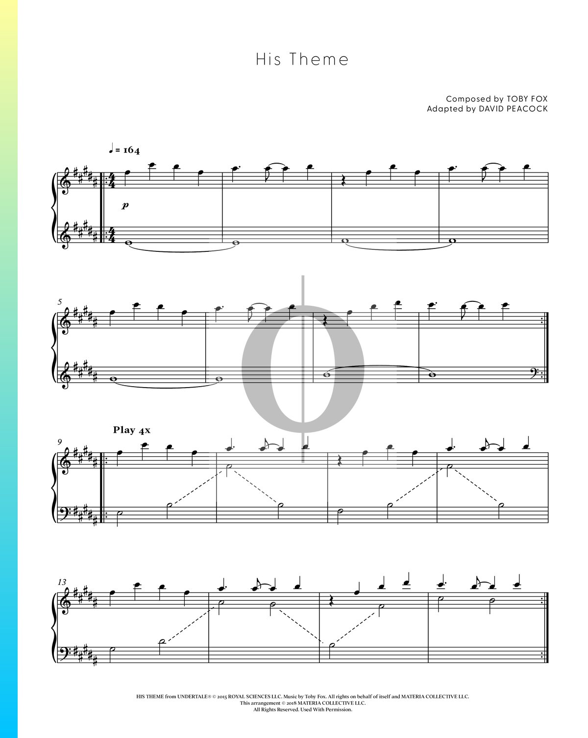 Toby Fox Music Sheets, Music Artists