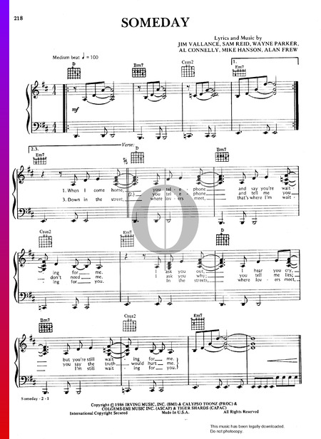 Someday Sheet Music