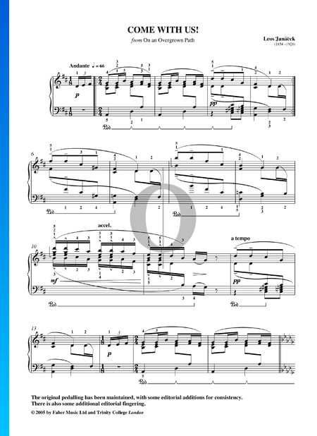 Come With Us! (On An Overgrown Path) Sheet Music