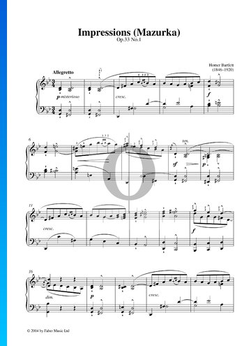 Impressions (Mazurka), Op. 33 No. 1 Sheet Music