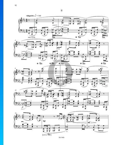 Sonata No. 3 in F-sharp Minor, Op. 23: 2. Allegretto Sheet Music