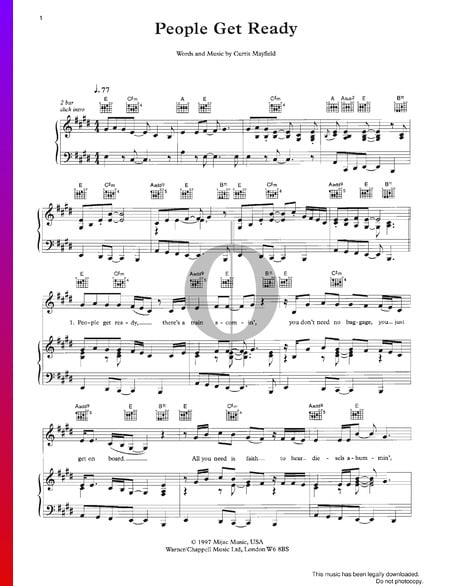 People Get Ready Musik-Noten