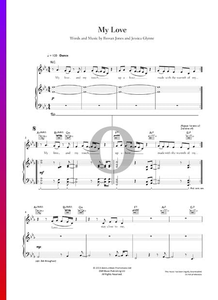My Love Sheet Music