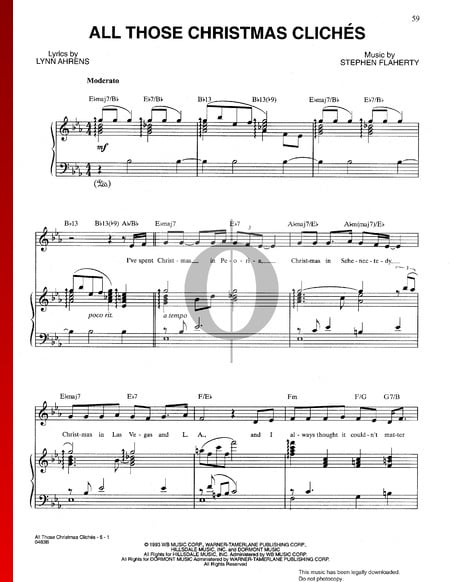 All Those Christmas Clichés Partition