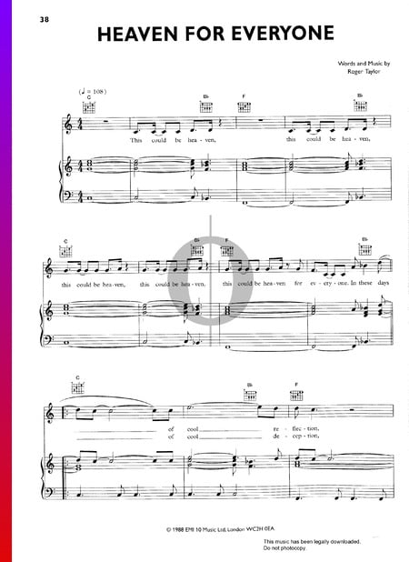 Heaven For Everyone Sheet Music