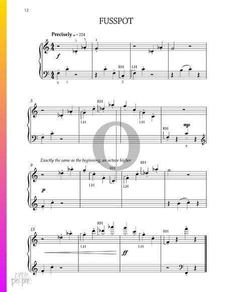 Fusspot Musik-Noten