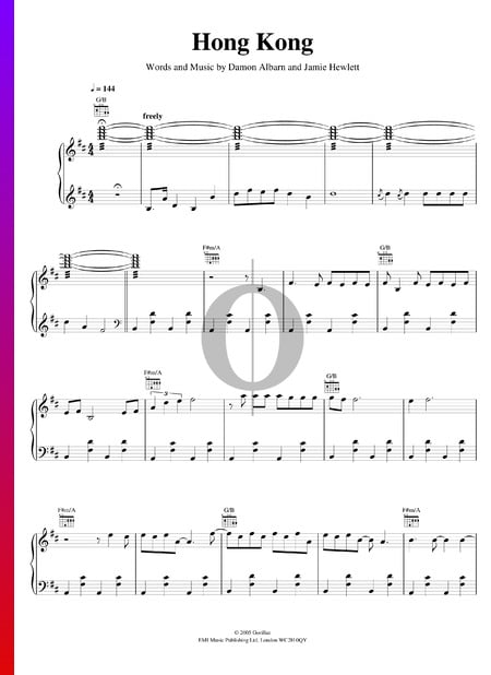 Hong Kong Sheet Music