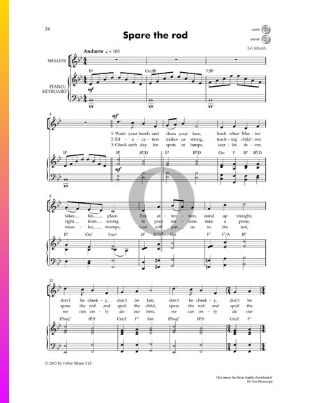 Spare The Rod Sheet Music