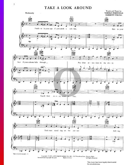 Take A Look Around Musik-Noten