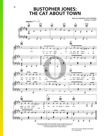 Bustopher Jones: The Cat About Town Sheet Music