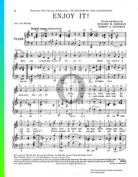 Enjoy It Musik-Noten