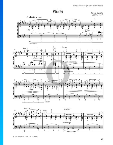 Élégie, Op. 1: 11. Plainte