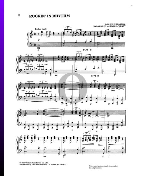 Rockin' In Rhythm Musik-Noten