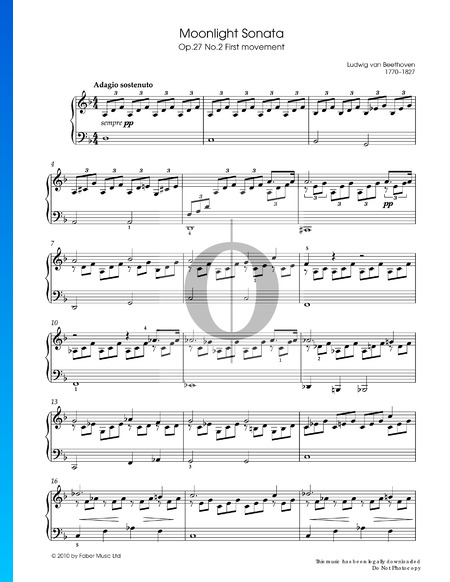 Sonata quasi una Fantasia ("Moonlight Sonata"), Op. 27 No. 2