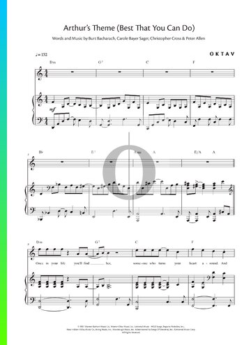 Arthur’s Theme (Best That You Can Do) Sheet Music